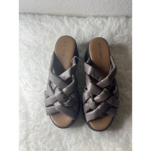 Ethem Vera Pelle Italian Strappy Platform Sandals Women Size 40/US 10.